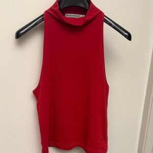 Runway Vintage 90s Emporio Armani Vibrant Red Tank Top Small